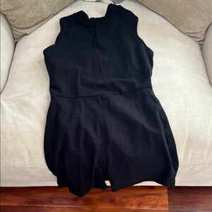 Black Sleeveless Romper